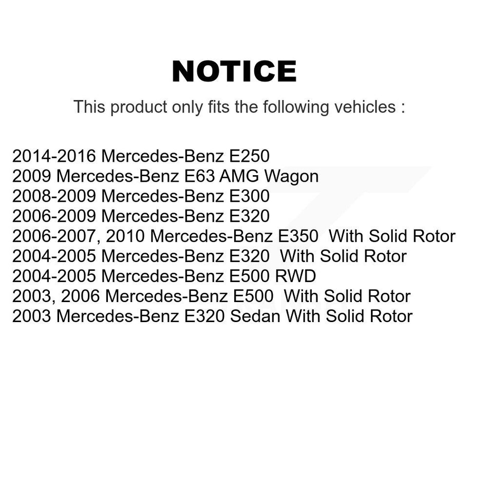 Rear Disc Brake Rotor (1 Piece Only) 8-980221 For Mercedes-Benz E350 E320 E250 E300 E500 E63 AMG