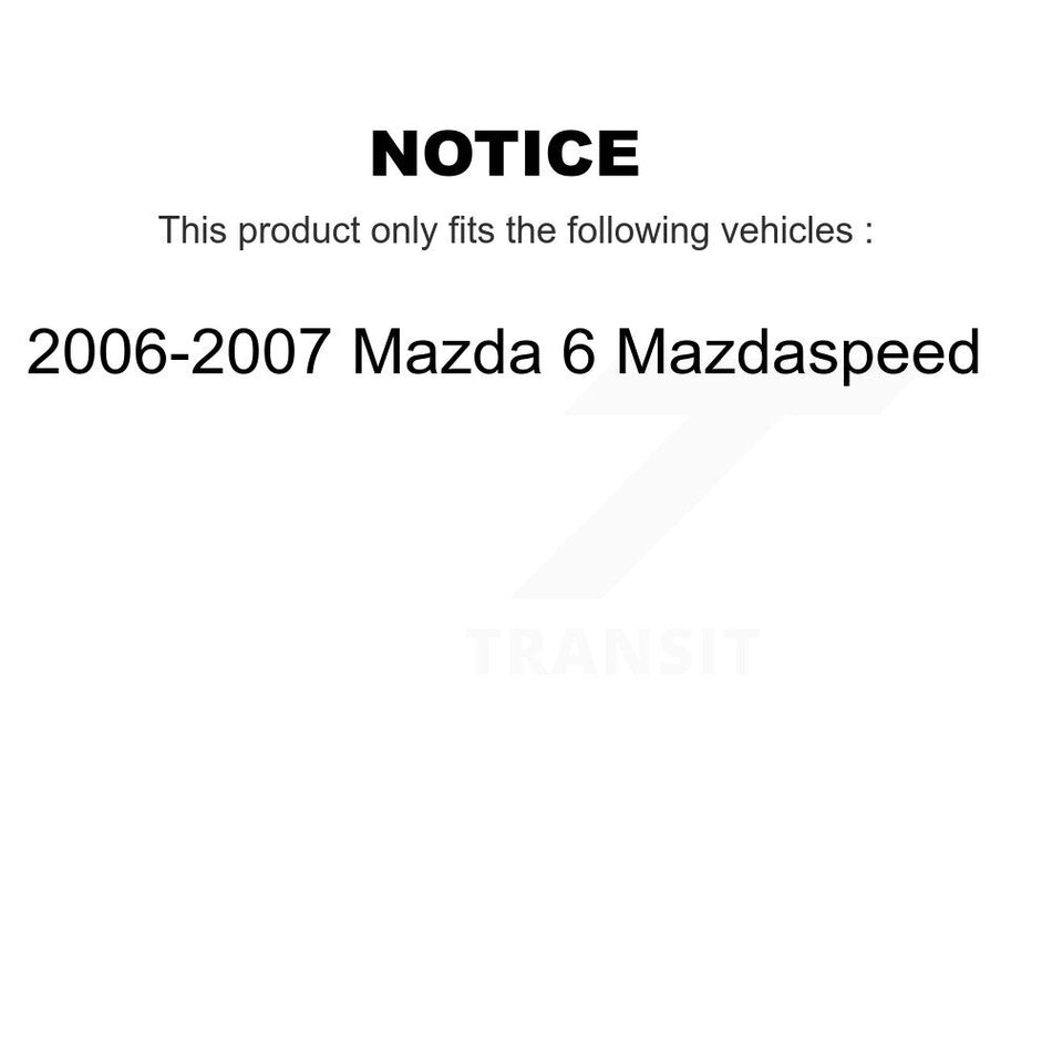 Front Disc Brake Rotor (1 Piece Only) 8-980474 For 2006-2007 Mazda 6 Mazdaspeed