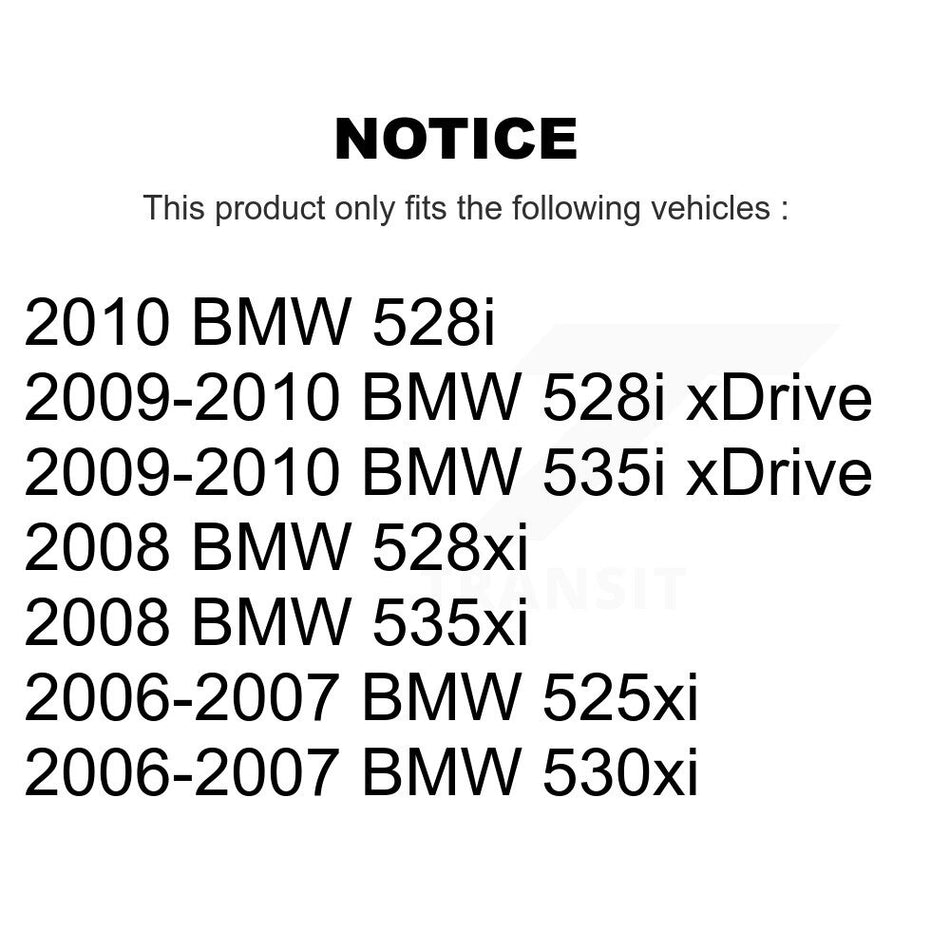 Rear Disc Brake Rotor (1 Piece Only) 8-980496 For BMW 530xi 528i xDrive 535i 535xi 528xi 525xi