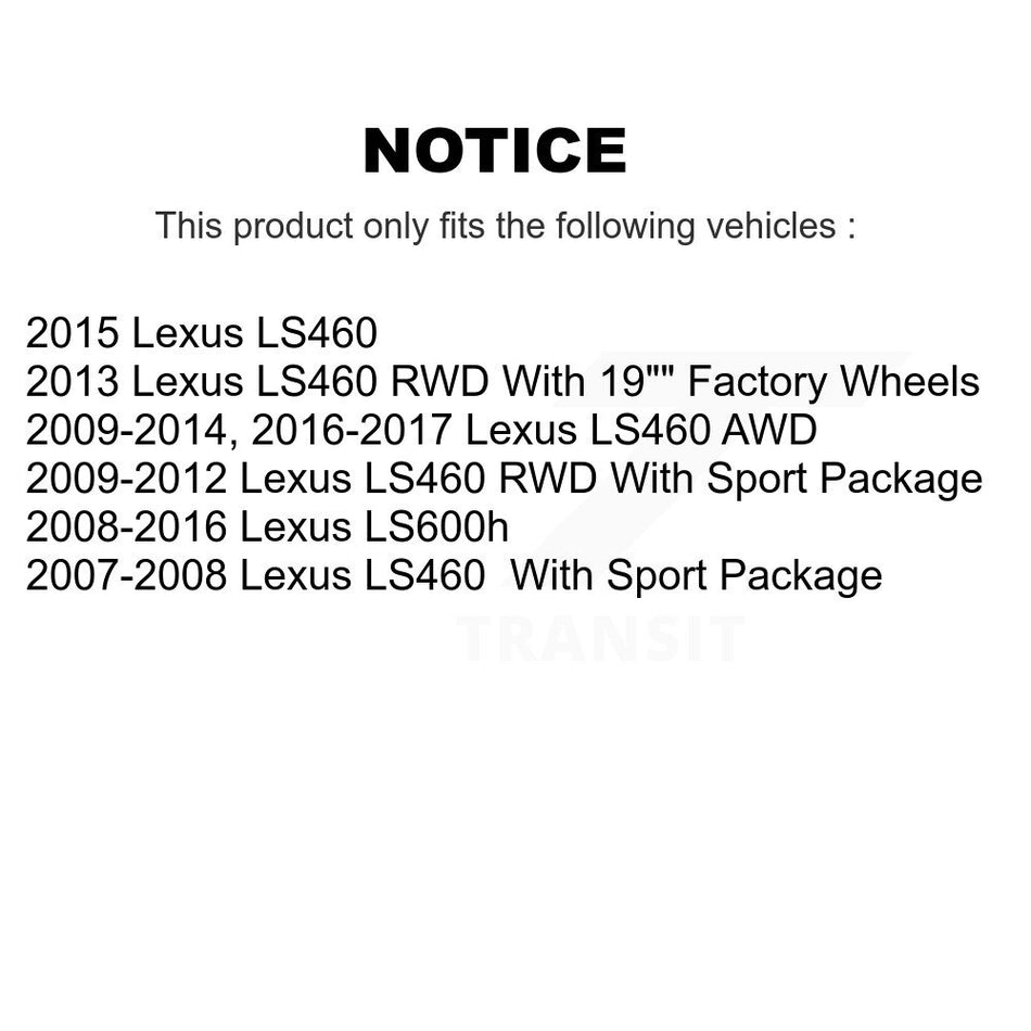 Rear Left Disc Brake Rotor 8-980571 For Lexus LS460 LS600h