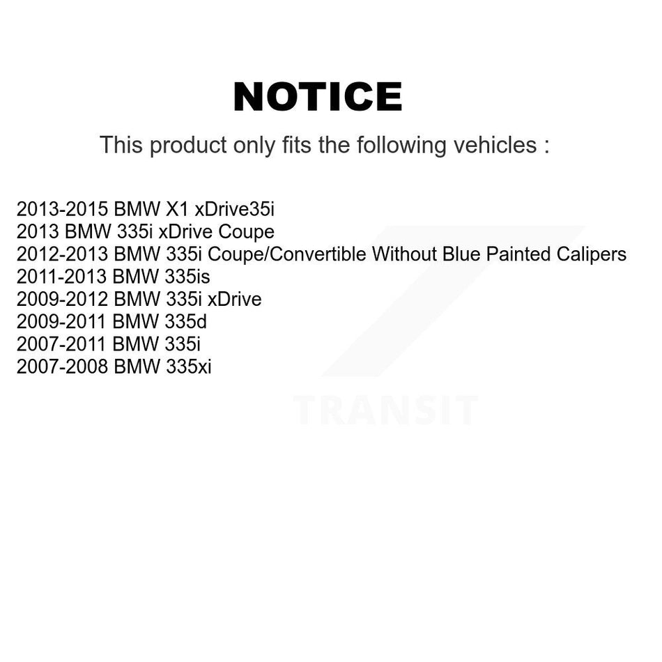 Front Disc Brake Rotor (1 Piece Only) 8-980650 For BMW X1 335i xDrive 335xi 335is 335d