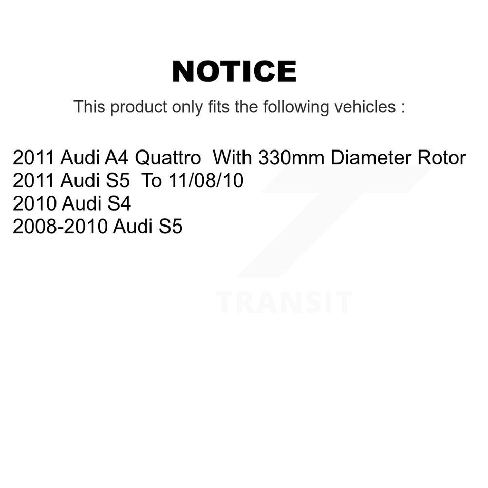 Rear Disc Brake Rotor 8-980698 For Audi S5 A4 Quattro S4