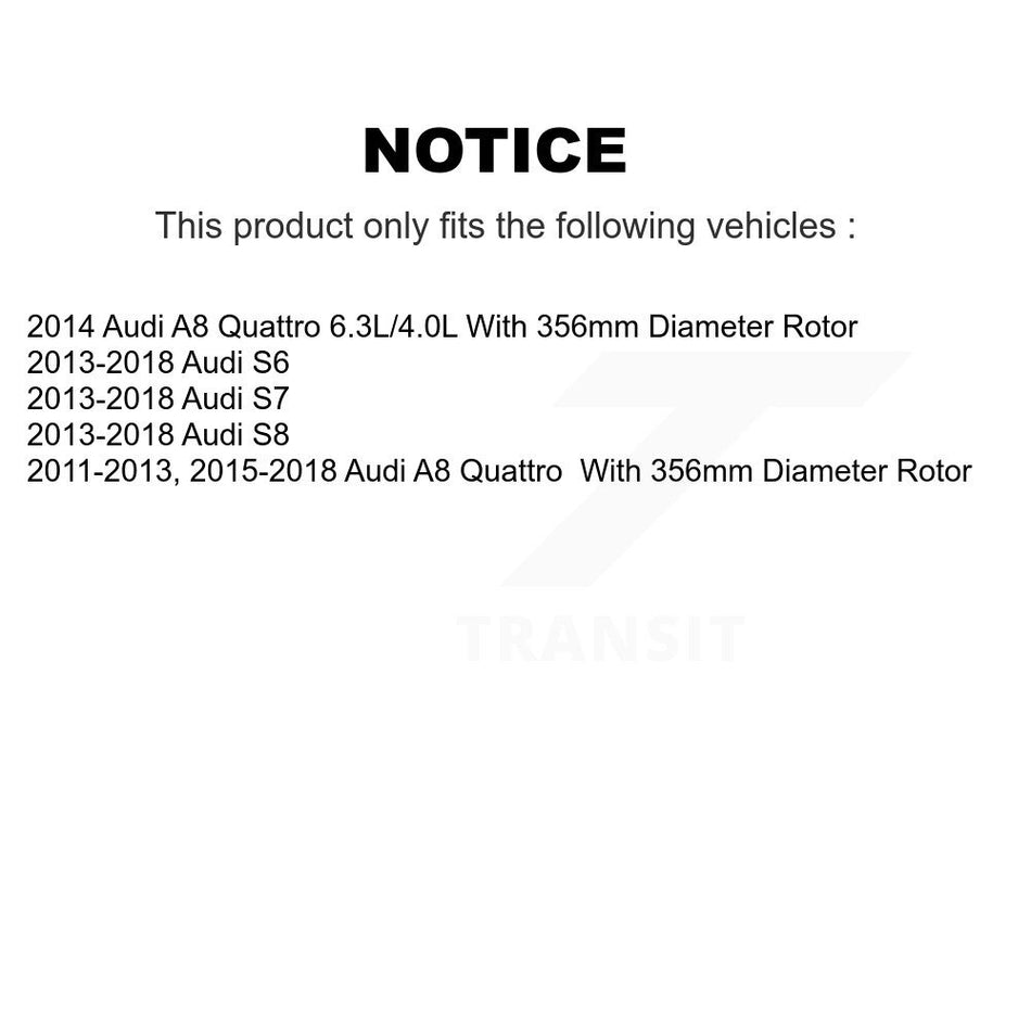 Rear Disc Brake Rotor 8-980878 For Audi A8 Quattro S6 S7 S8