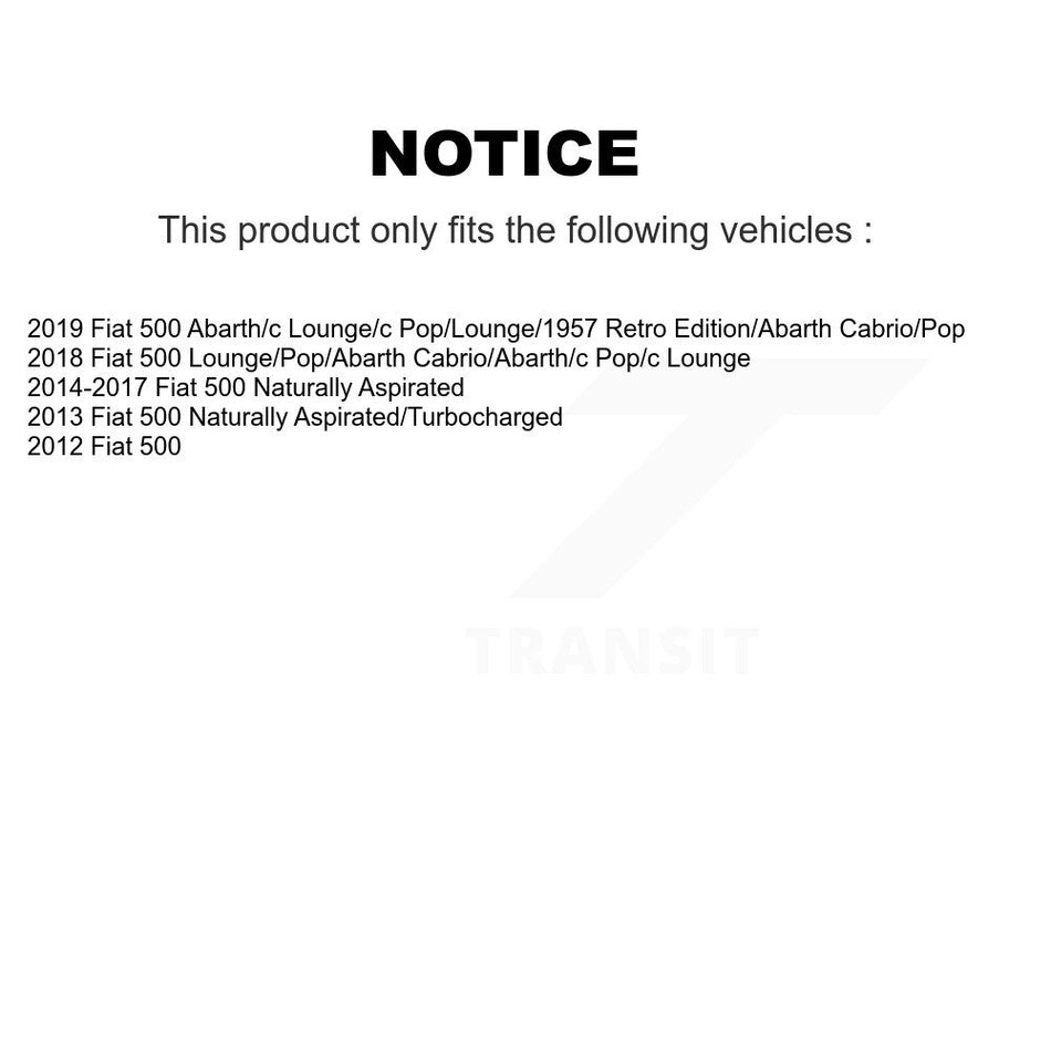 Rear Disc Brake Rotor (1 Piece Only) 8-980949 For Fiat 500