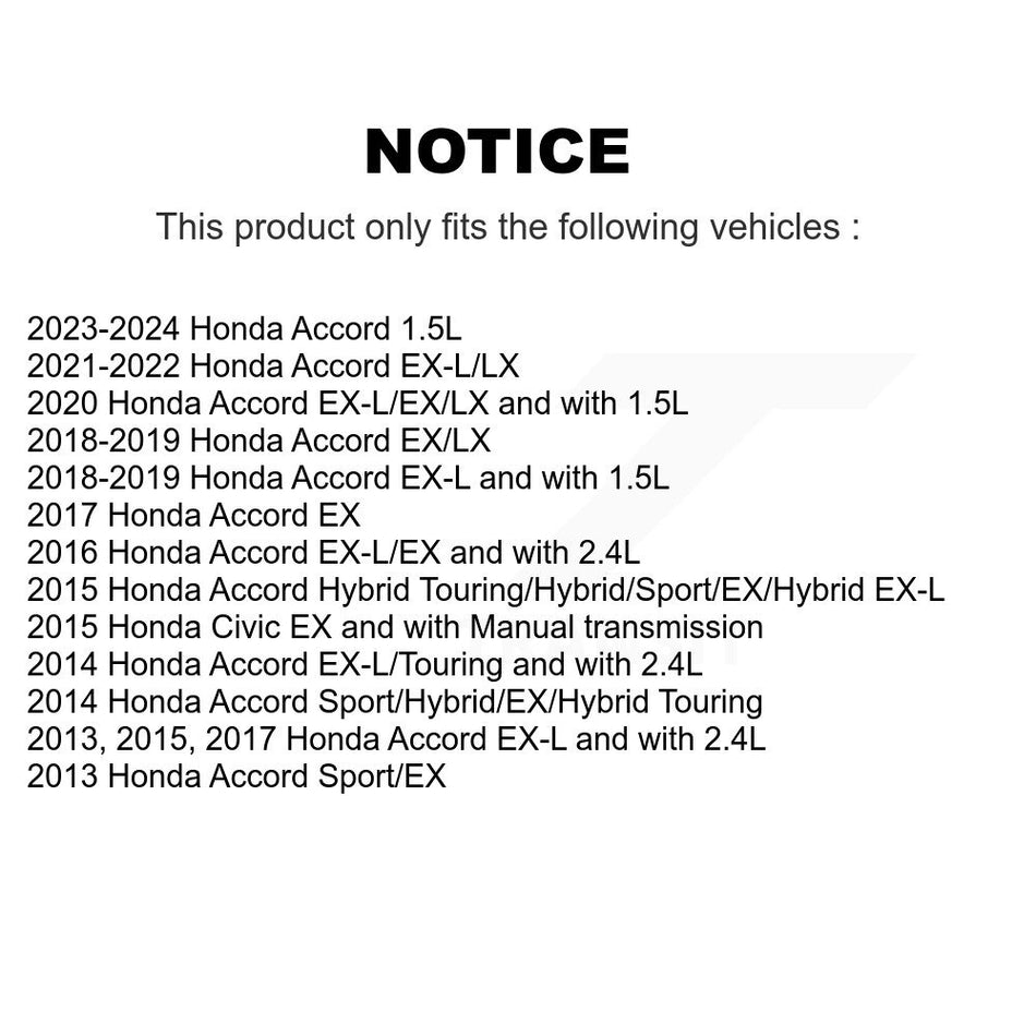 Front Disc Brake Rotor (1 Piece Only) 8-981022 For Honda Accord Civic