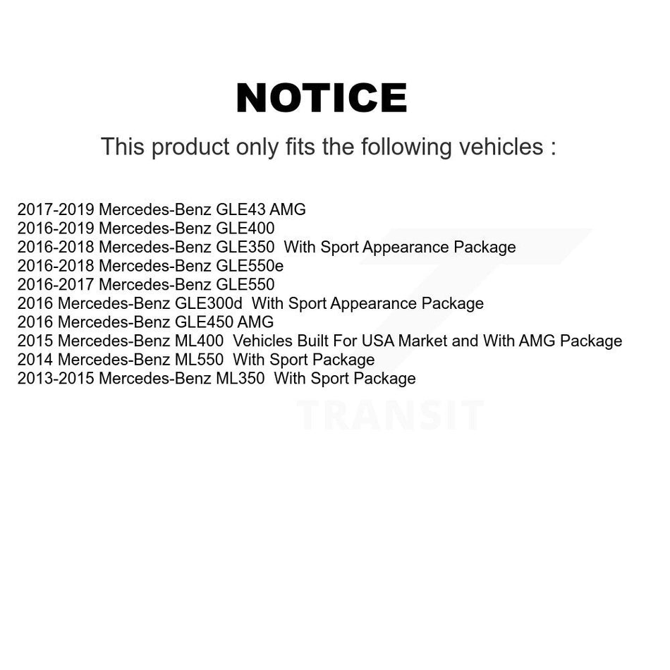 Rear Disc Brake Rotor (1 Piece Only) 8-981085 For Mercedes-Benz ML350 GLE400 GLE350 GLE43 AMG ML400