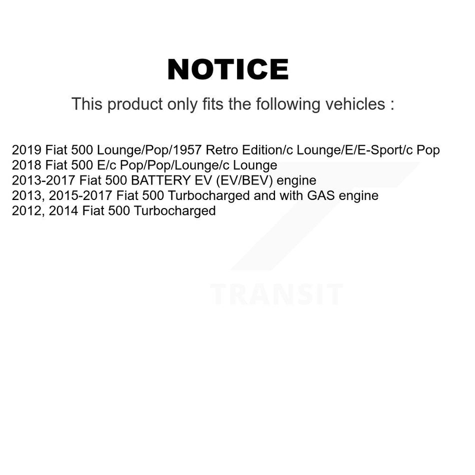 Front Disc Brake Rotor (1 Piece Only) 8-981771 For Fiat 500