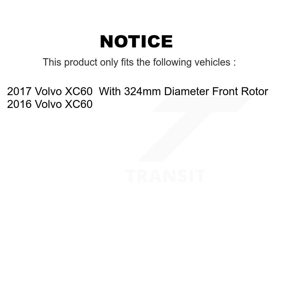 Front Disc Brake Rotor 8-982111 For Volvo XC60