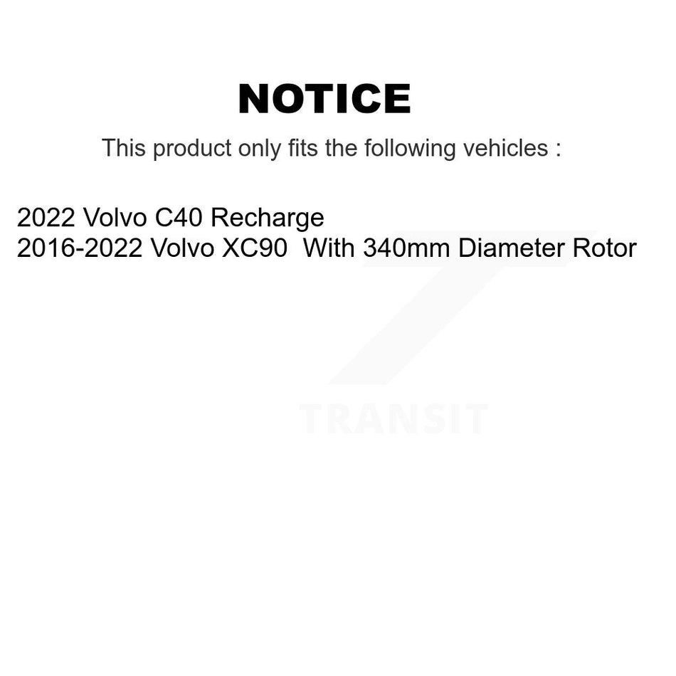 Rear Disc Brake Rotor 8-982112 For Volvo XC90 C40 Recharge