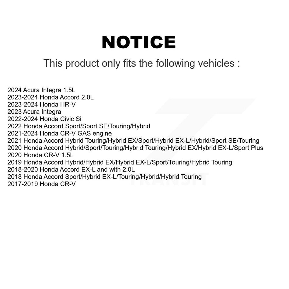 Front Disc Brake Rotor (1 Piece Only) 8-982124 For Honda CR-V Civic Accord HR-V Acura Integra