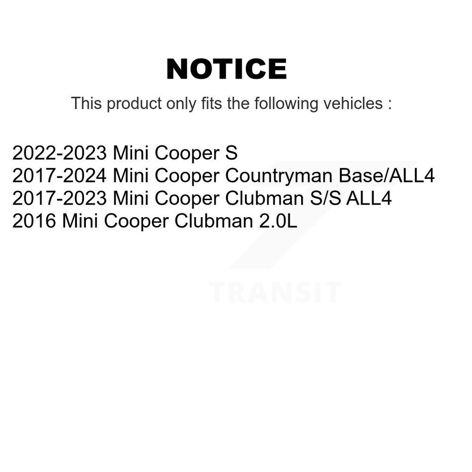 Front Disc Brake Rotor (1 Piece Only) 8-982126 For Mini Cooper Countryman Clubman