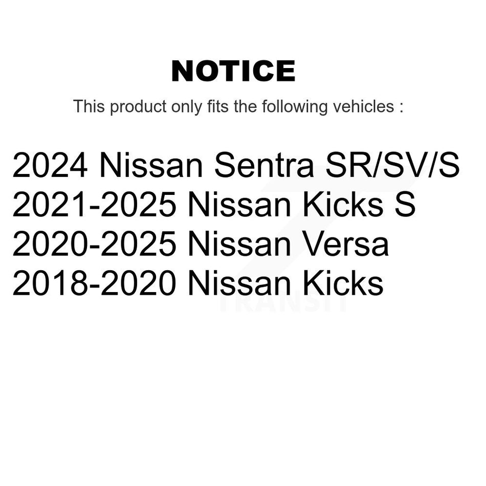 Front Disc Brake Rotor (1 Piece Only) 8-982407 For Nissan Kicks Sentra Versa