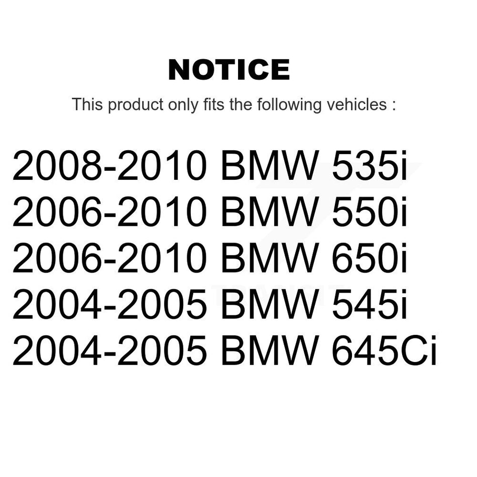 Rear Disc Brake Rotor (1 Piece Only) 8-TQ8171 For BMW 650i 645Ci 550i 545i 535i