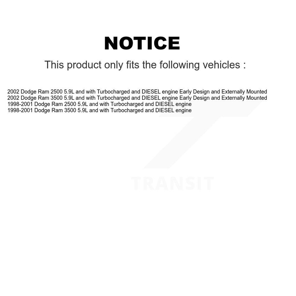 Electric Fuel Pump AGY-00210088 For Dodge Ram 2500 3500 5.9L with Turbocharged DIESEL engine