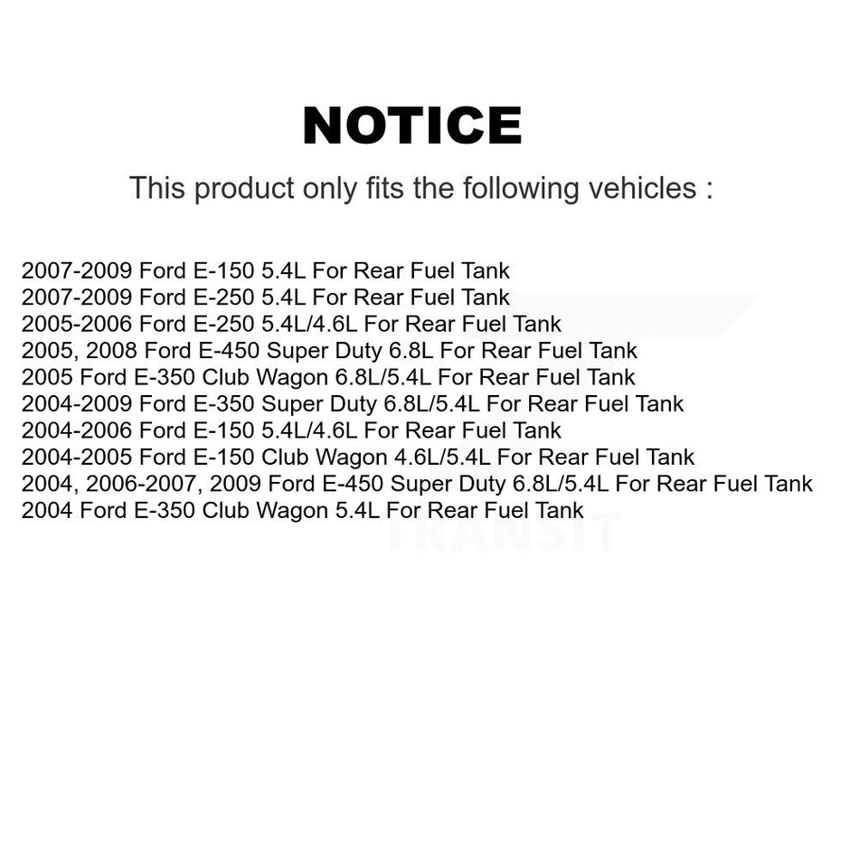 Fuel Pump Sender Assembly AGY-00310164 For Ford E-350 Super Duty E-250 E-150 Club Wagon E-450