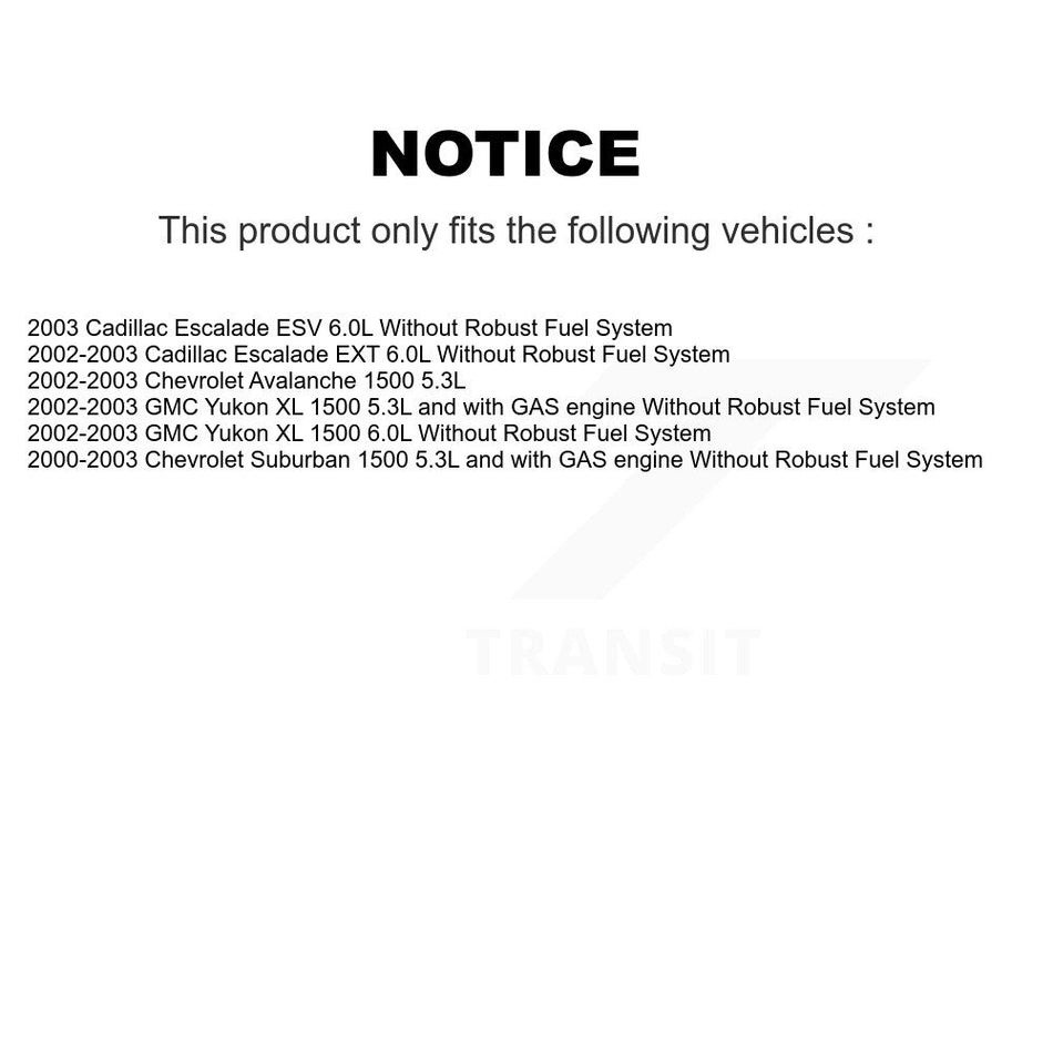 Fuel Pump Module Assembly AGY-00310228 For Chevrolet Avalanche 1500 Suburban GMC Yukon XL Cadillac