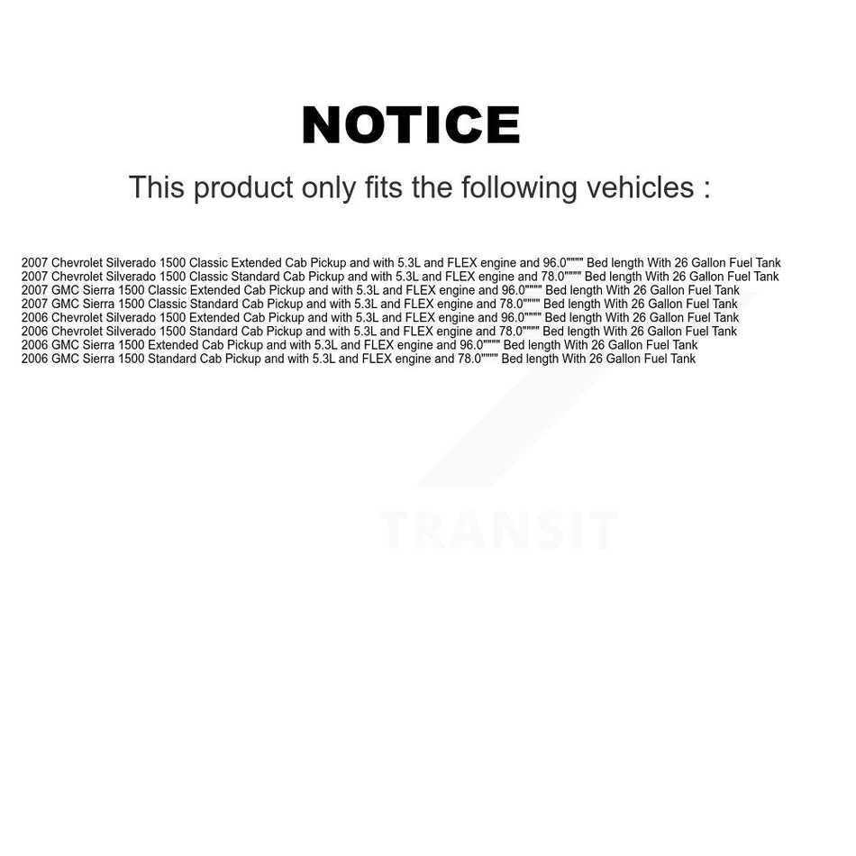 Fuel Pump Module Assembly AGY-00310268 For Chevrolet GMC Silverado 1500 Sierra Classic