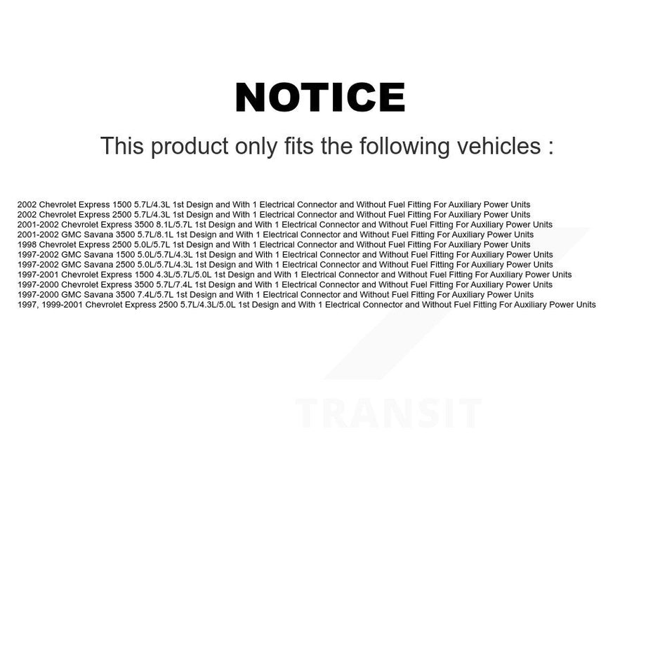 Fuel Pump Module Assembly AGY-00310325 For Chevrolet GMC Express 3500 Savana 2500 1500