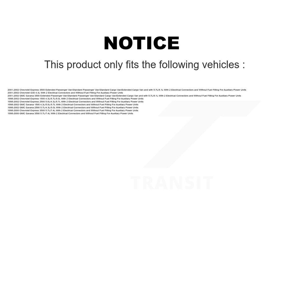 Fuel Pump Module Assembly AGY-00310329 For Chevrolet GMC Express 3500 Savana 2500 1500 G30