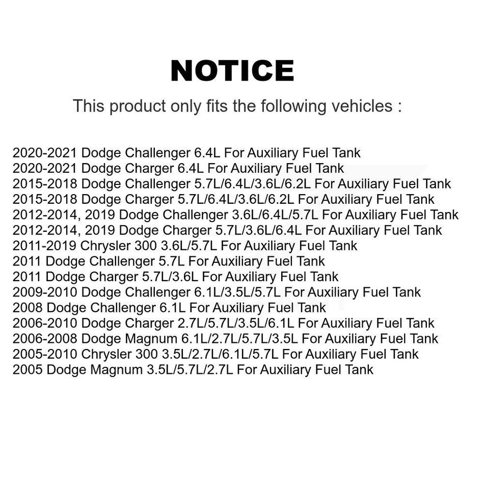 Right Fuel Pump Module Assembly AGY-00310525 For Dodge Chrysler 300 Charger Challenger Magnum