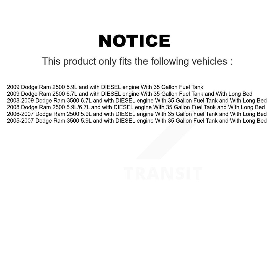 Fuel Pump Module Assembly AGY-00310556 For Dodge Ram 3500 2500