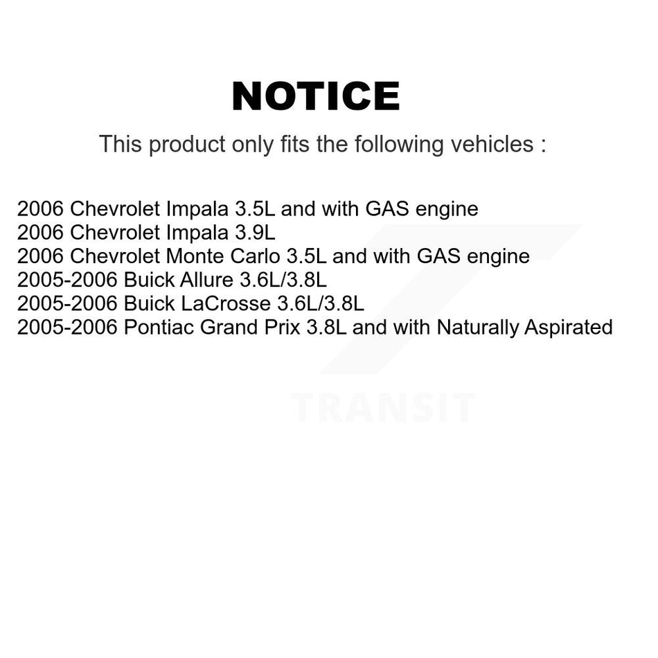 Fuel Pump Module Assembly AGY-00310581 For Buick LaCrosse Chevrolet Impala Pontiac Grand Prix Monte