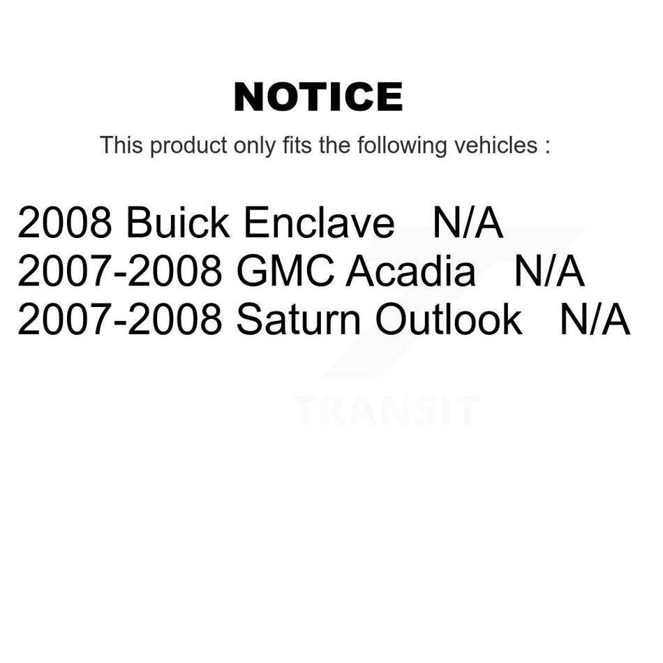 Fuel Pump Module Assembly AGY-00310628 For GMC Acadia Buick Enclave Saturn Outlook