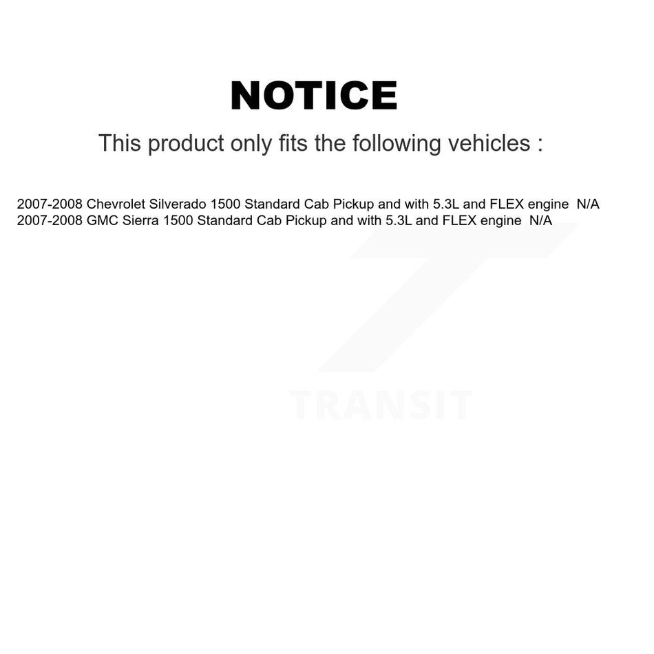 Fuel Pump Module Assembly AGY-00310682 For 2007-2008 Chevrolet Silverado 1500 GMC Sierra Standard Cab Pickup with 5.3L FLEX engine