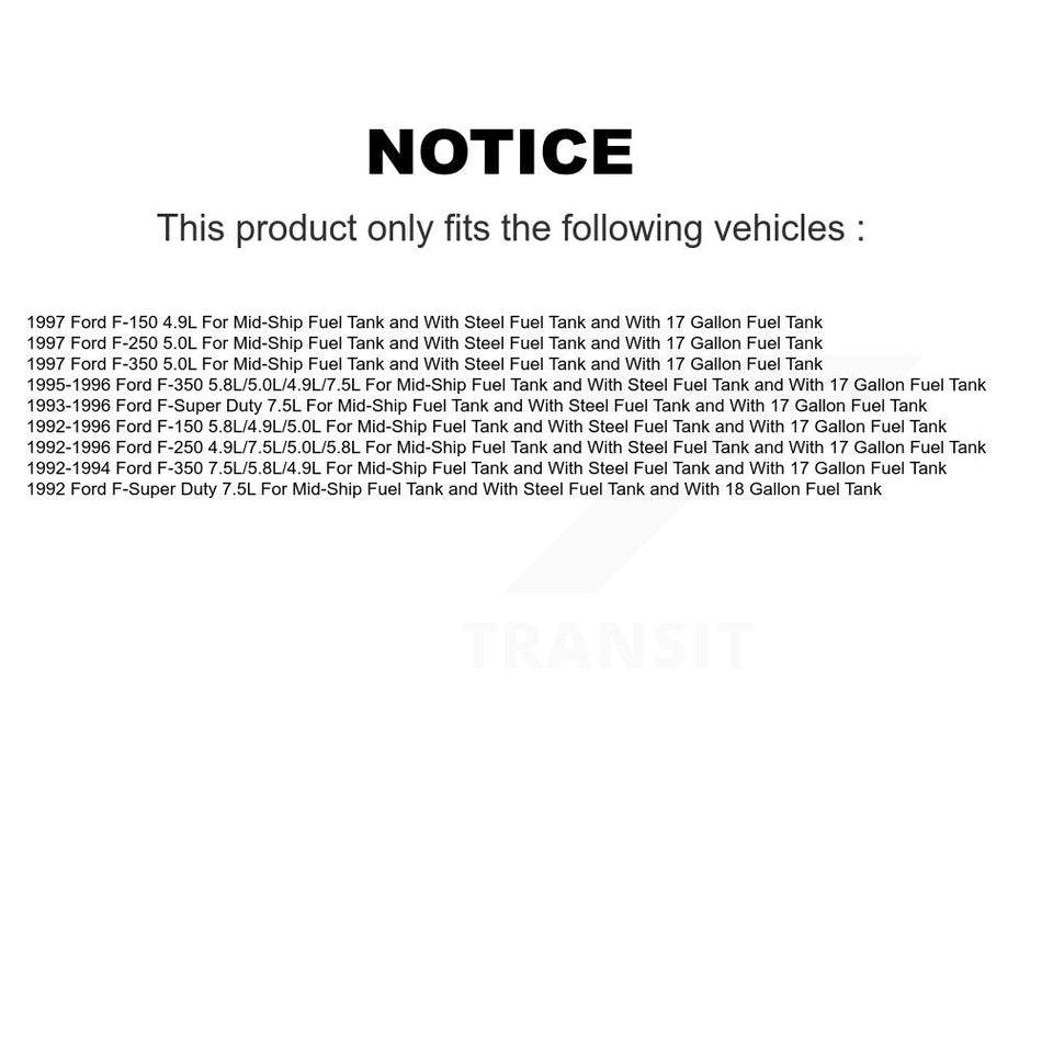 Fuel Pump Hanger Assembly AGY-00310830 For Ford F-150 F-250 F-350 F-Super Duty