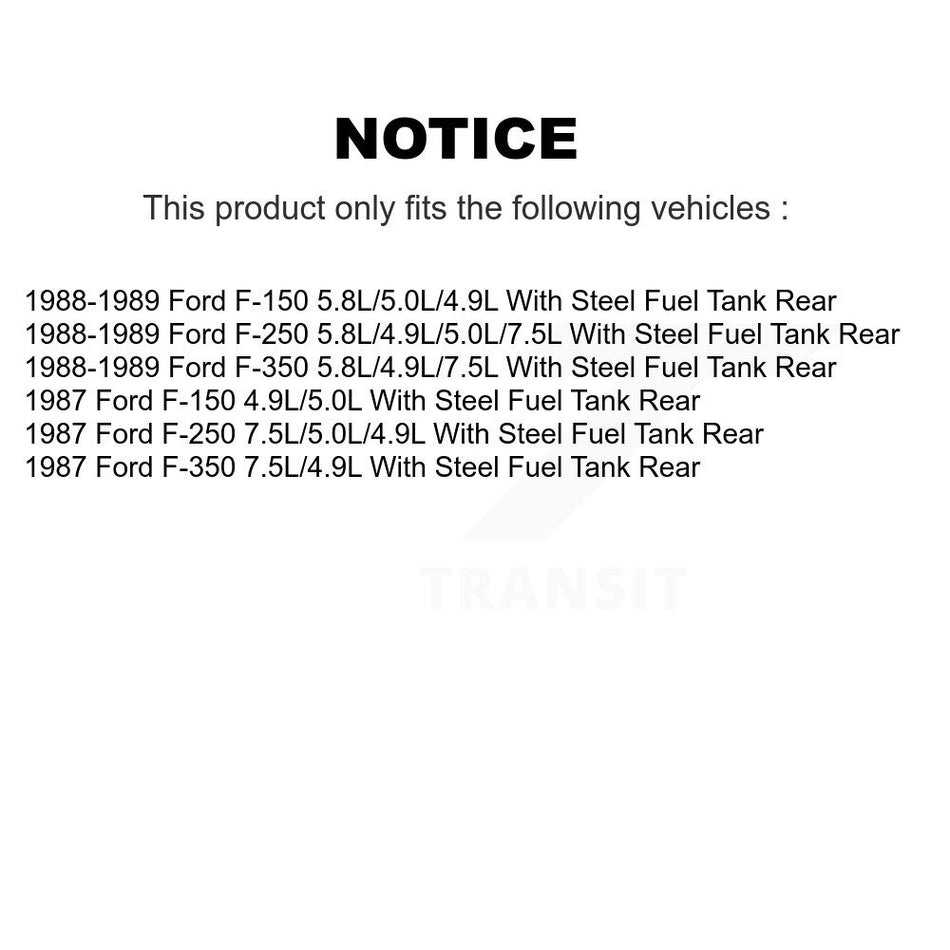 Rear Fuel Pump Sender Assembly AGY-00311179 For Ford F-150 F-250 F-350 With Steel Tank
