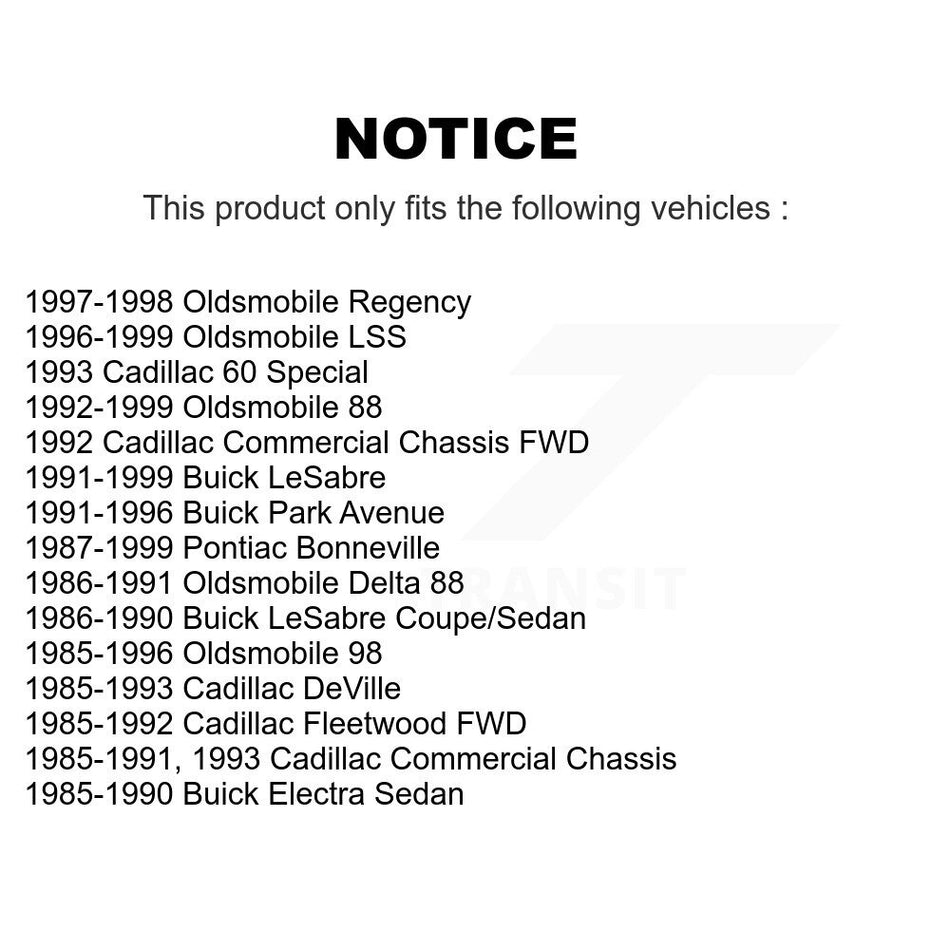 Fuel Tank Strap AGY-01110022 For Buick LeSabre Oldsmobile Cadillac DeVille 88 Fleetwood Pontiac 98