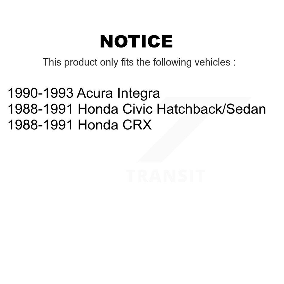 Fuel Tank Strap AGY-01110073 For Honda Civic Acura Integra CRX