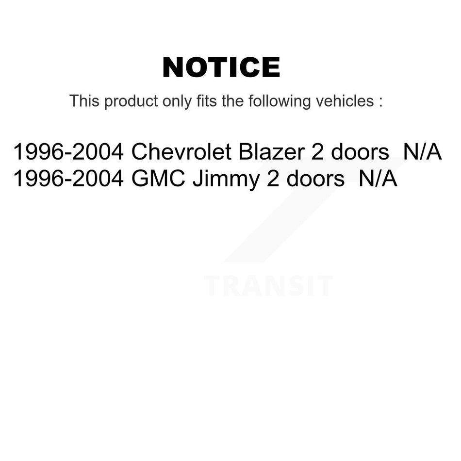 Fuel Tank Strap AGY-01110120 For 1996-2004 Chevrolet Blazer GMC Jimmy 2 doors