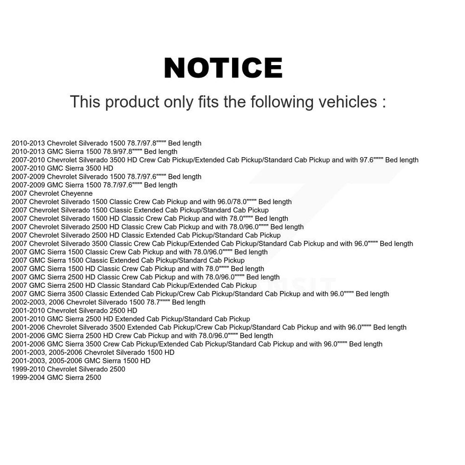 Fuel Tank Strap AGY-01110179 For Chevrolet GMC Silverado 1500 Sierra 2500 HD 3500 Classic Cheyenne