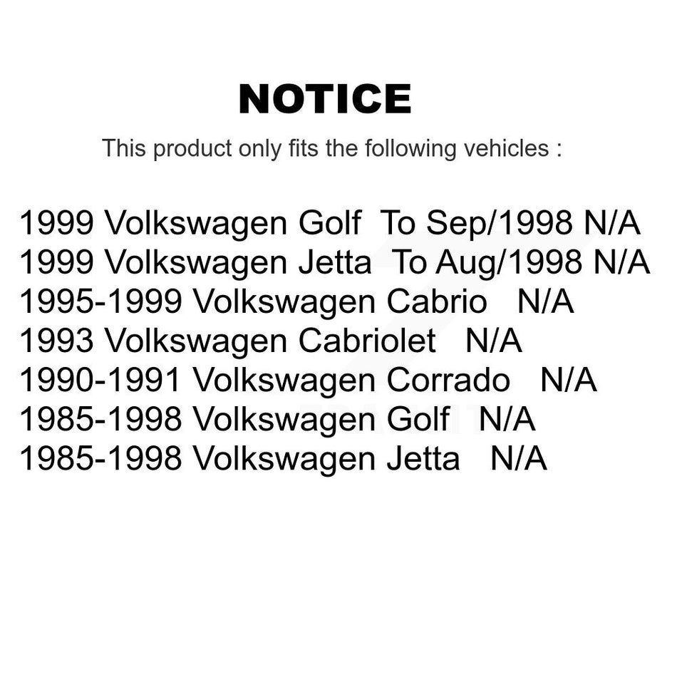 Fuel Tank Strap AGY-01110196 For Volkswagen Jetta Golf Cabrio Corrado Cabriolet