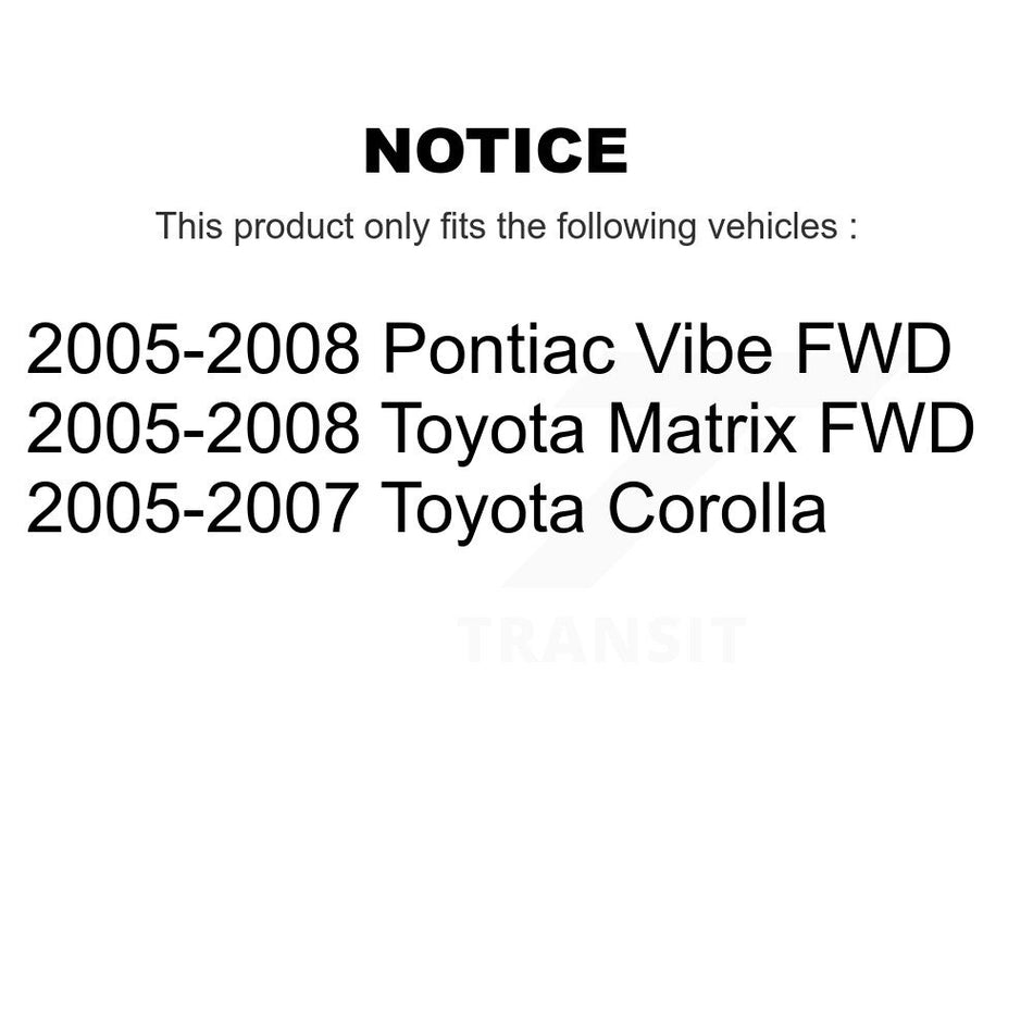 Fuel Tank Strap AGY-01110212 For Toyota Corolla Matrix Pontiac Vibe