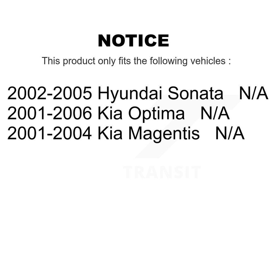 Fuel Tank Strap AGY-01110242 For Hyundai Sonata Kia Optima Magentis