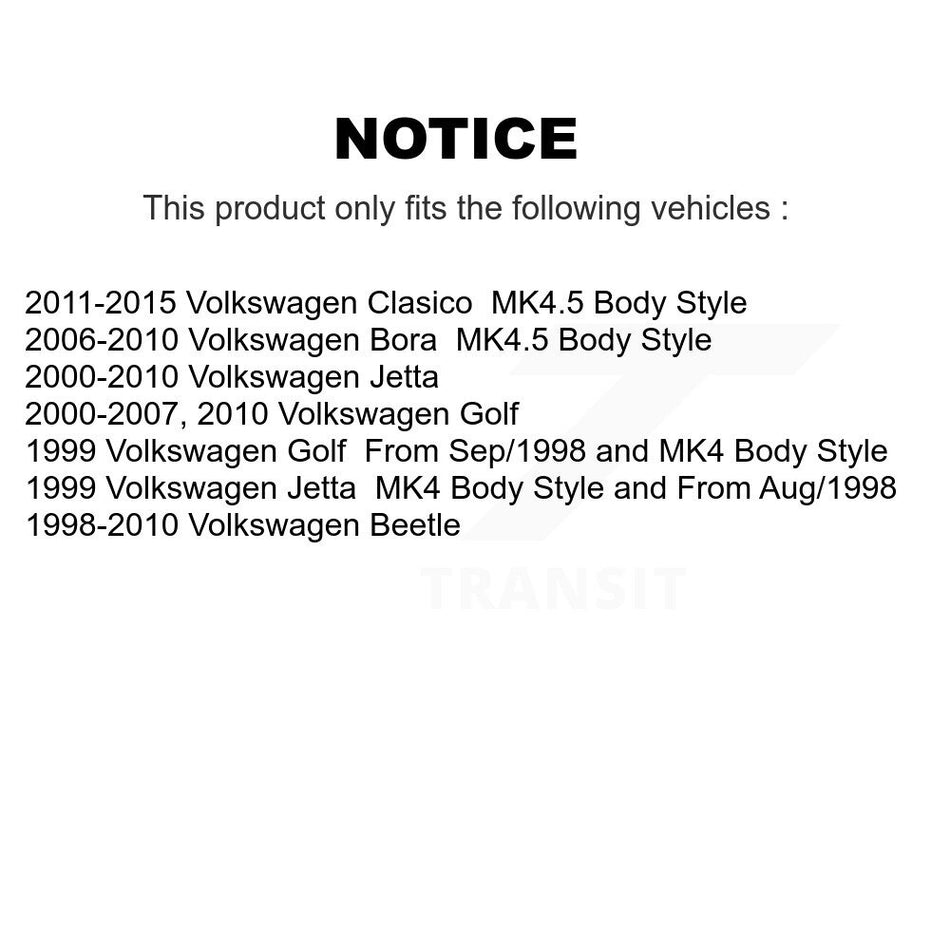 Fuel Tank Strap AGY-01110247 For Volkswagen Jetta Golf Beetle Bora Clasico