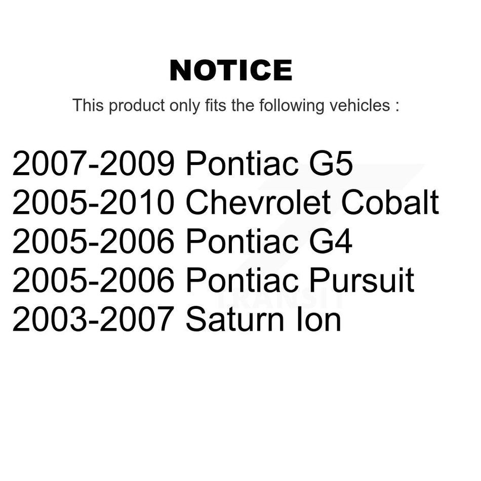 Fuel Tank Strap AGY-01110251 For Chevrolet Cobalt Pontiac G5 Saturn Ion Pursuit G4