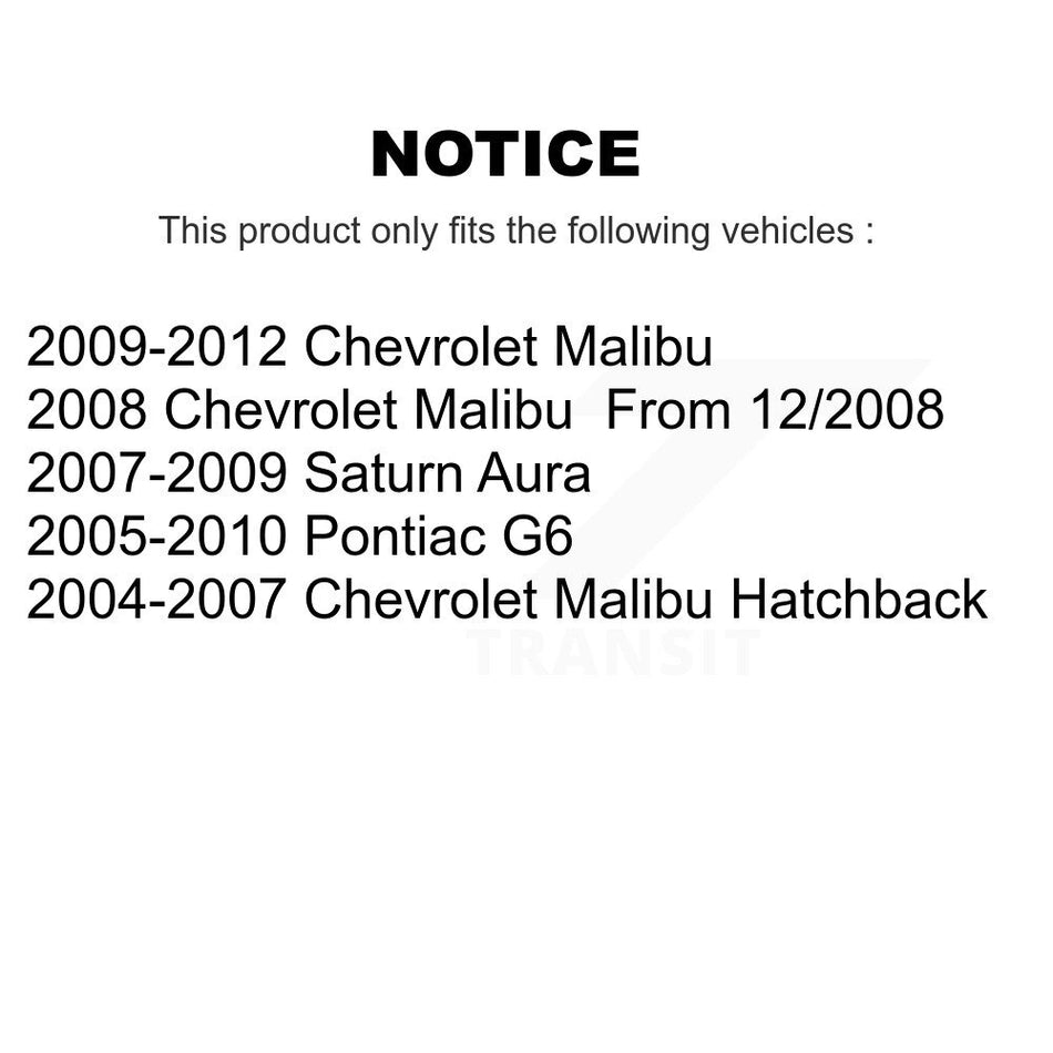 Fuel Tank Strap AGY-01110299 For Chevrolet Malibu Pontiac G6 Saturn Aura