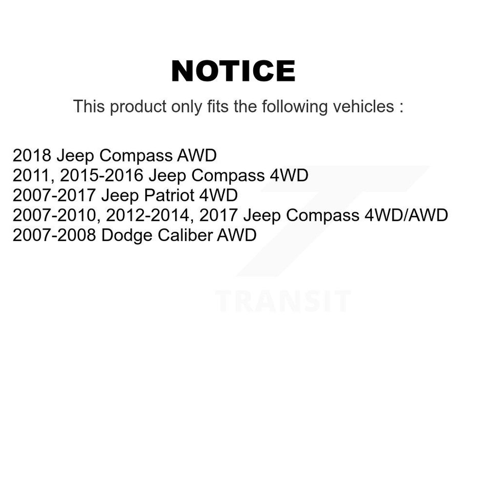 Fuel Tank Strap AGY-01110351 For Jeep Patriot Compass Dodge Caliber