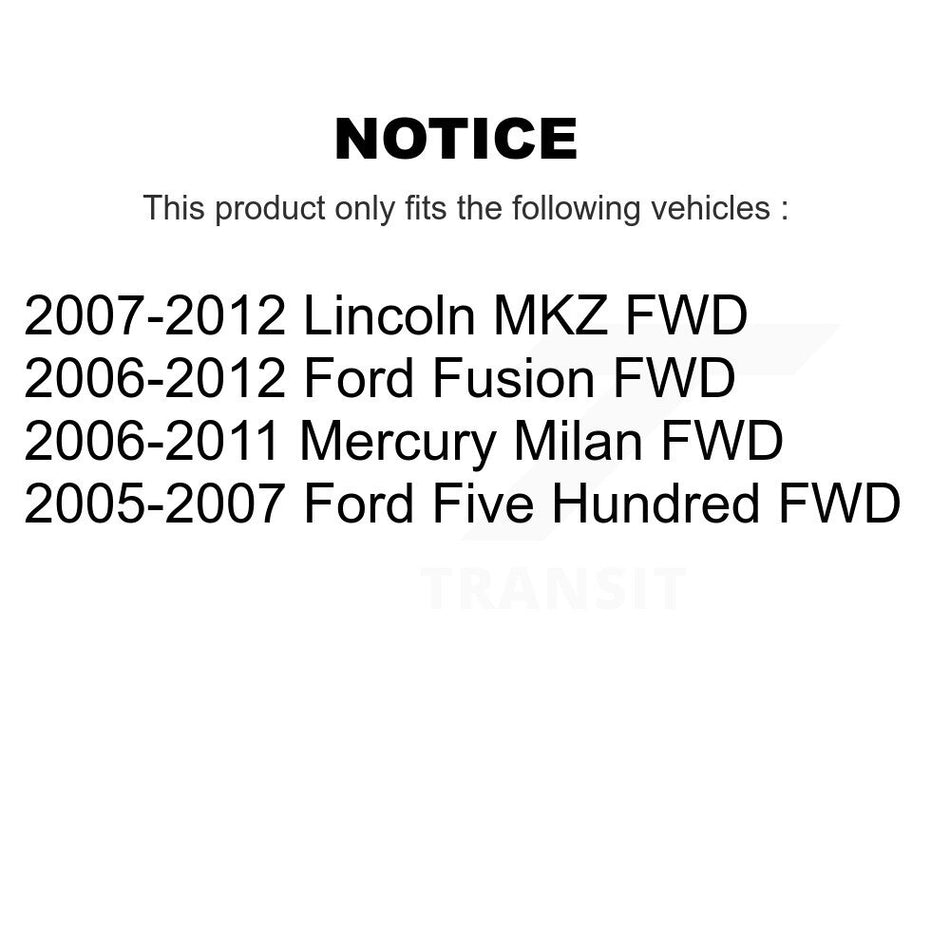 Fuel Tank Strap AGY-01110353 For Ford Fusion Lincoln MKZ Five Hundred Mercury Milan FWD