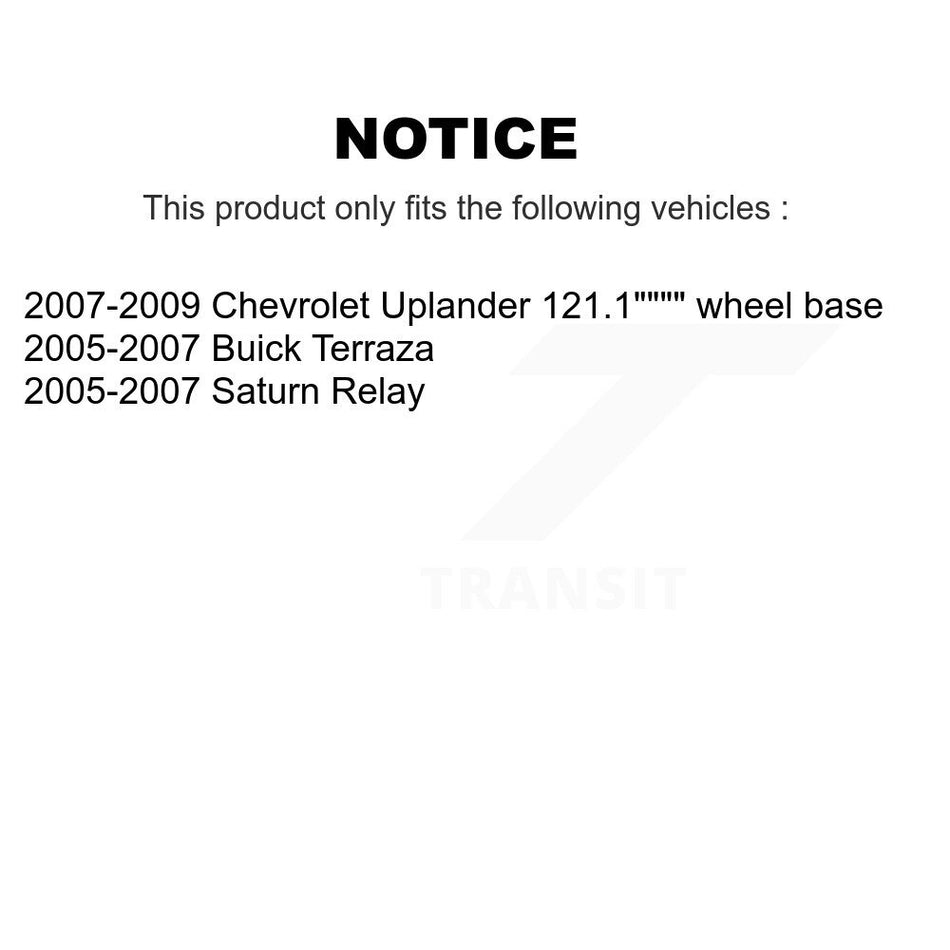 Fuel Tank Strap AGY-01110377 For Chevrolet Uplander Buick Terraza Saturn Relay