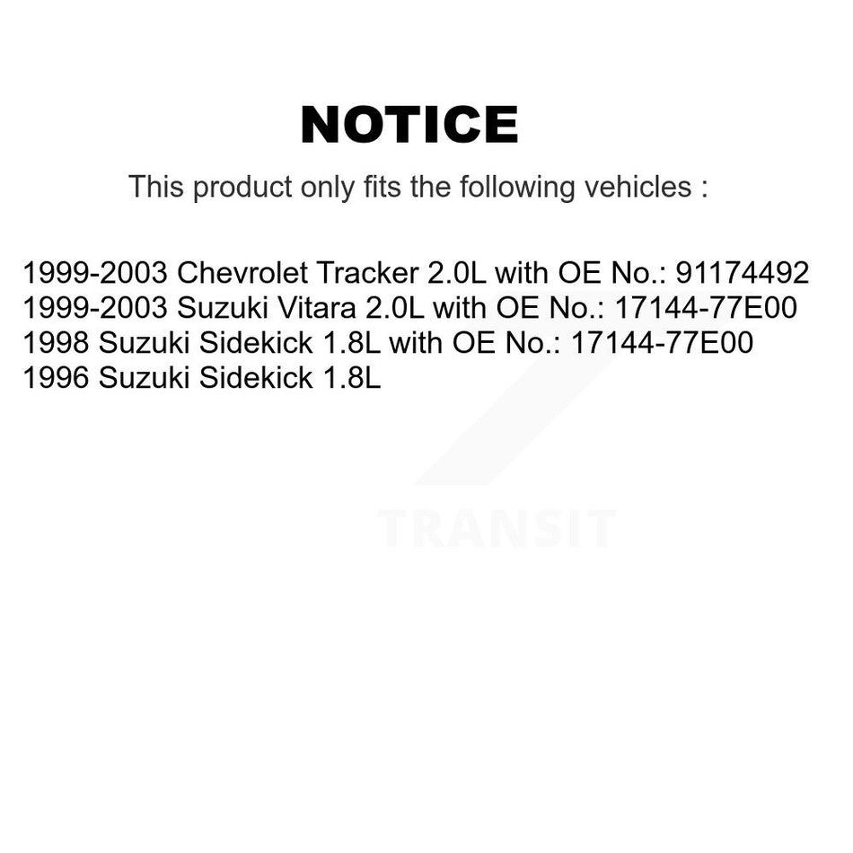 Accessory Drive Belt BAN-3PK495 For Chevrolet Tracker Suzuki Vitara Sidekick