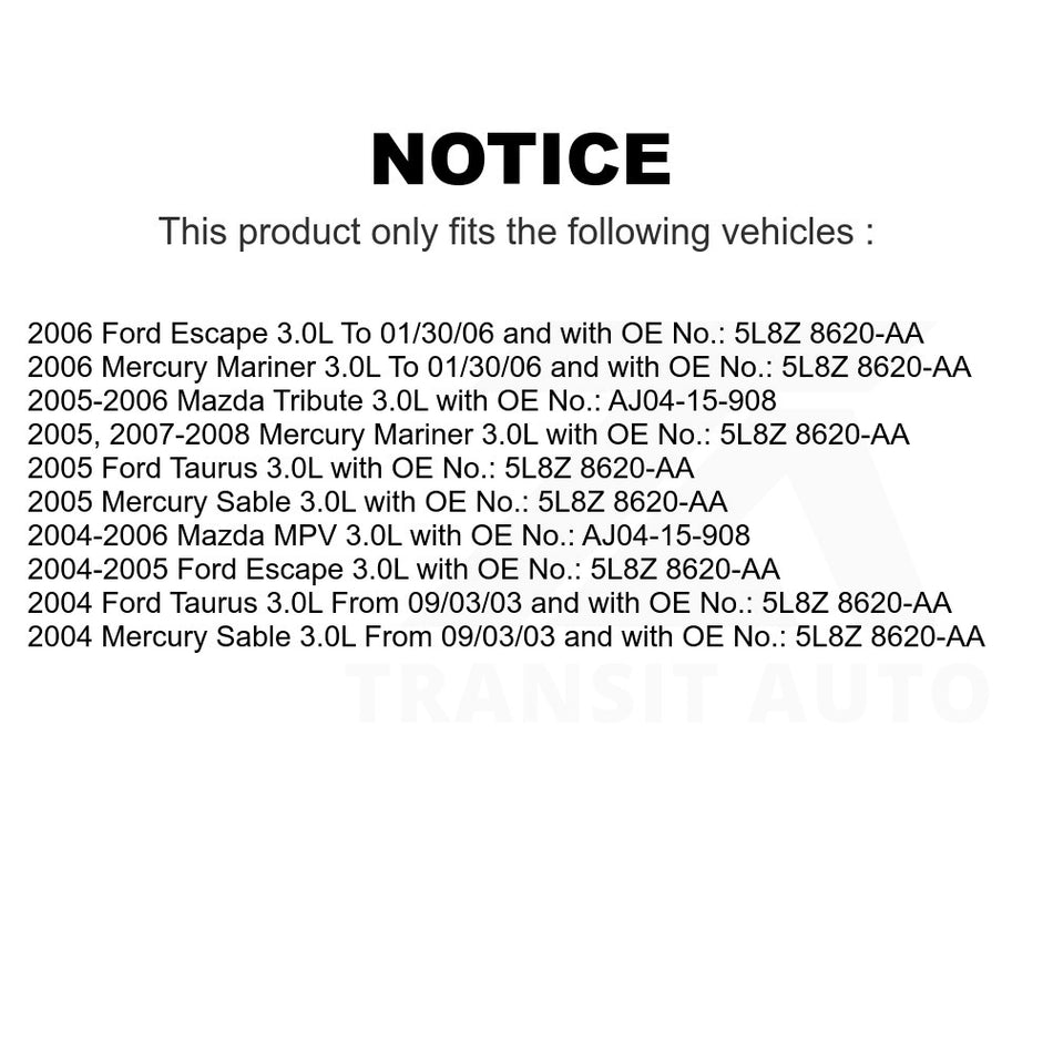 Camshaft To Water Pump Accessory Drive Belt BAN-3PK635F For Ford Escape Taurus Mercury Mariner Mazda Tribute Sable MPV 3.0L