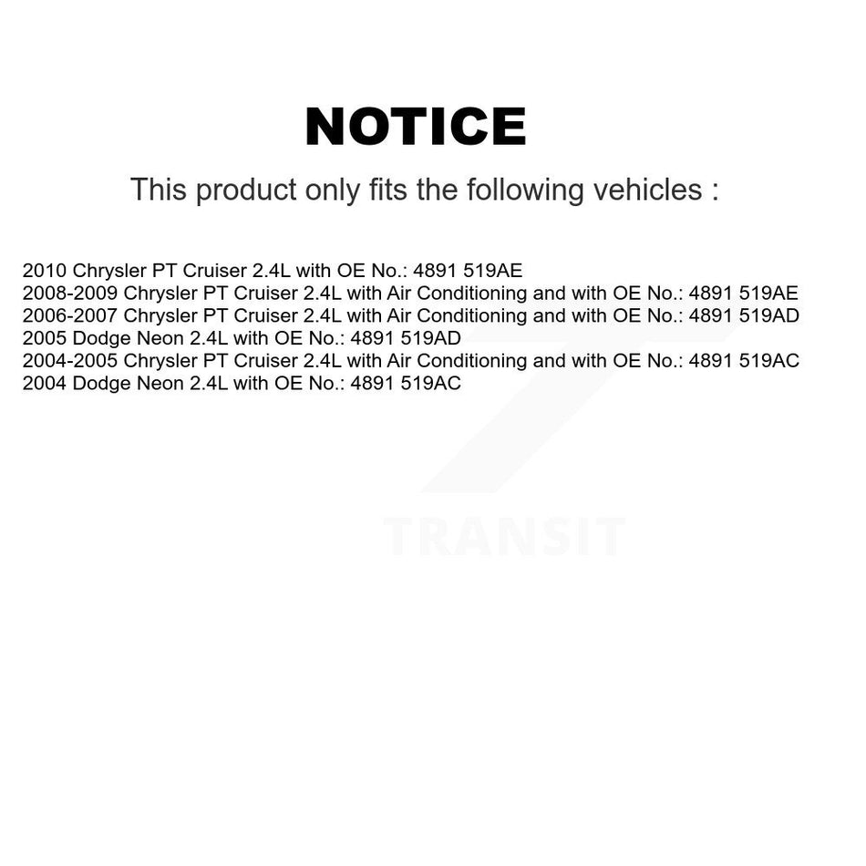 Power Steering Air Conditioning Accessory Drive Belt BAN-4PK1400 For Chrysler PT Cruiser Dodge Neon