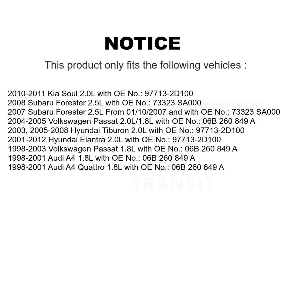 Air Conditioning Accessory Drive Belt BAN-4PK855 For Hyundai Elantra Kia Soul Volkswagen Passat Audi