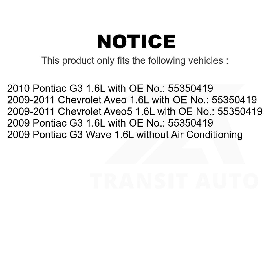 Alternator Accessory Drive Belt BAN-5PK1450 For Chevrolet Aveo Aveo5 Pontiac G3 Wave 1.6L