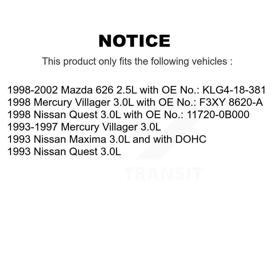 Alternator Accessory Drive Belt BAN-5PK855 For Mazda 626 Mercury Villager Nissan Quest Maxima