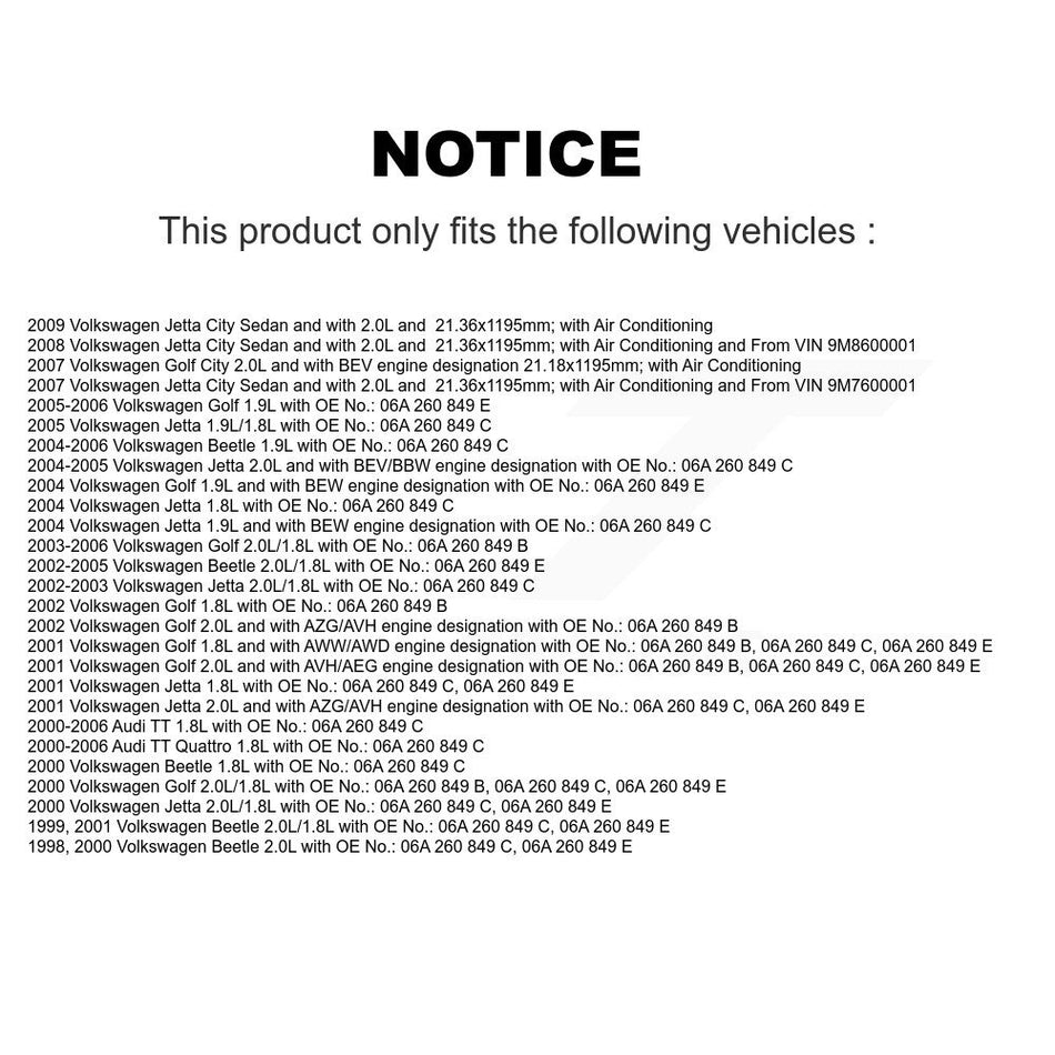 Accessory Drive Belt BAN-6DPK1195 For Volkswagen Jetta Golf Beetle City Audi TT Quattro